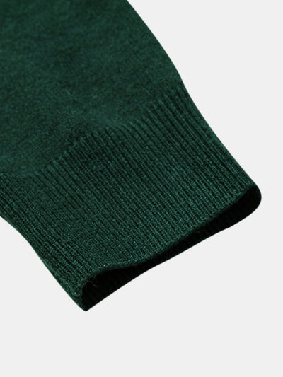 Alonso® | Long Sleeve Color Block Knit Polo Shirt