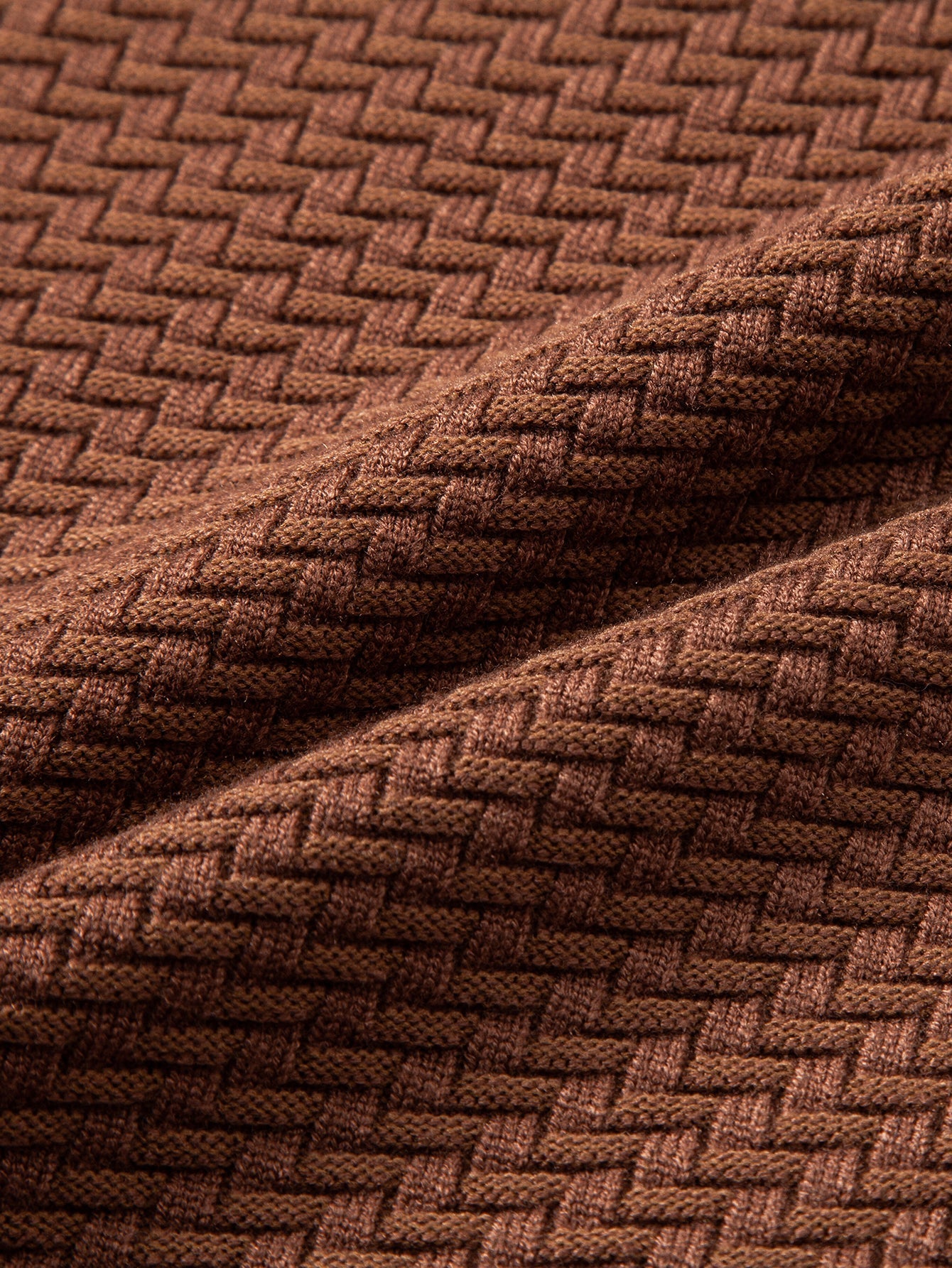 Alarico® | Wave Jacquard Quarter Zip Sweater