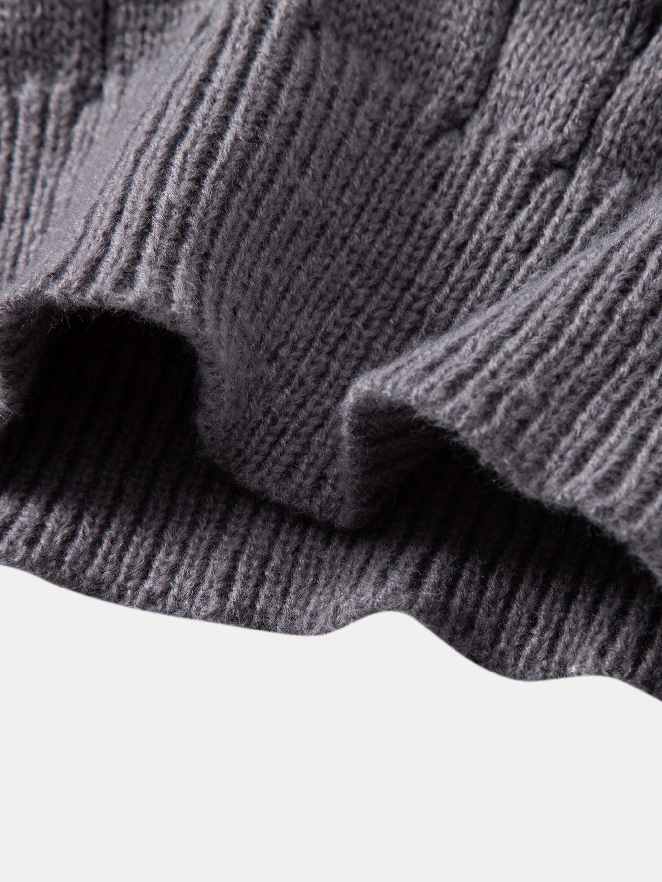 Achille® | Twist Jacquard Quarter Zip Sweater