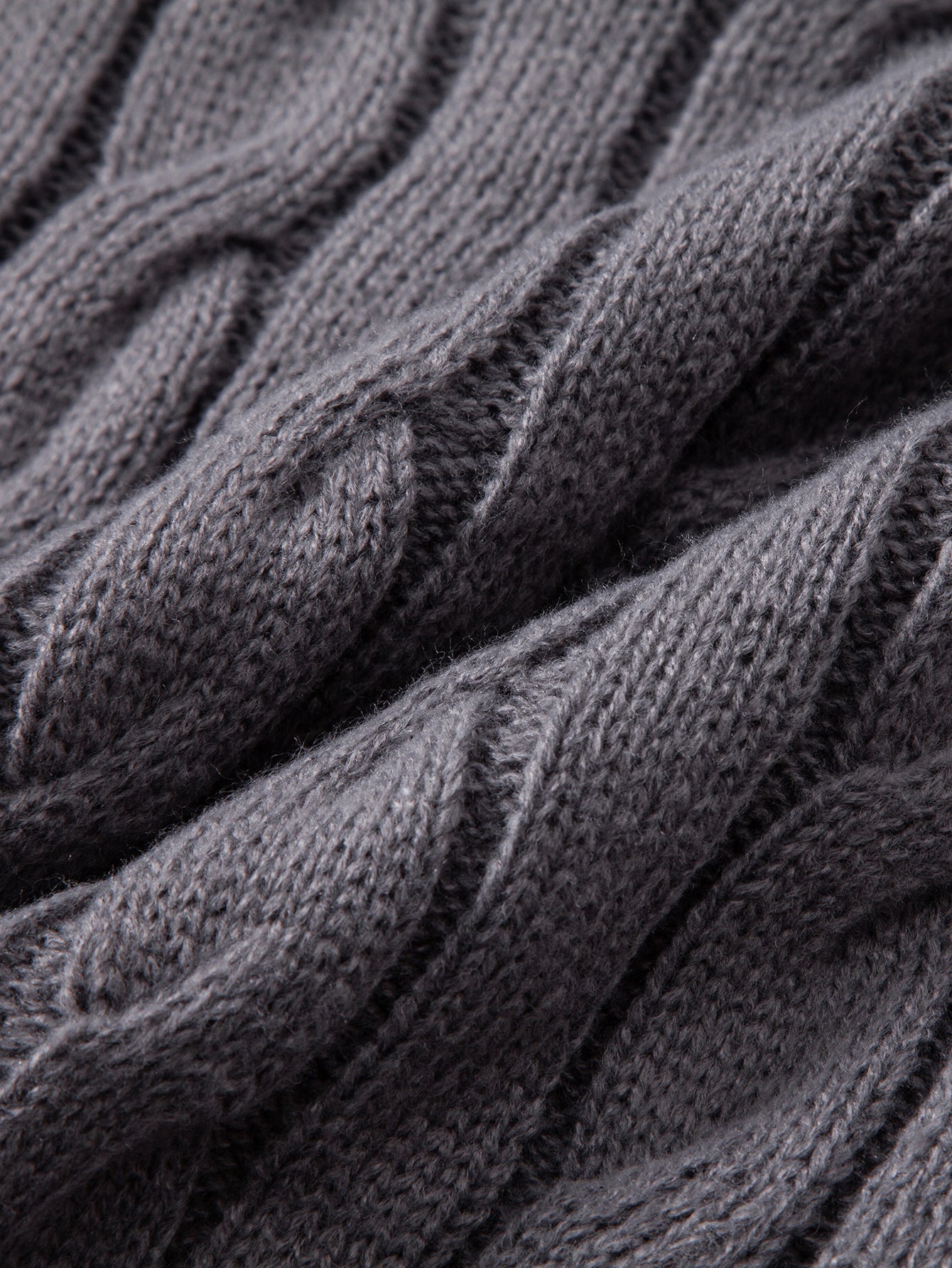 Achille® | Twist Jacquard Quarter Zip Sweater