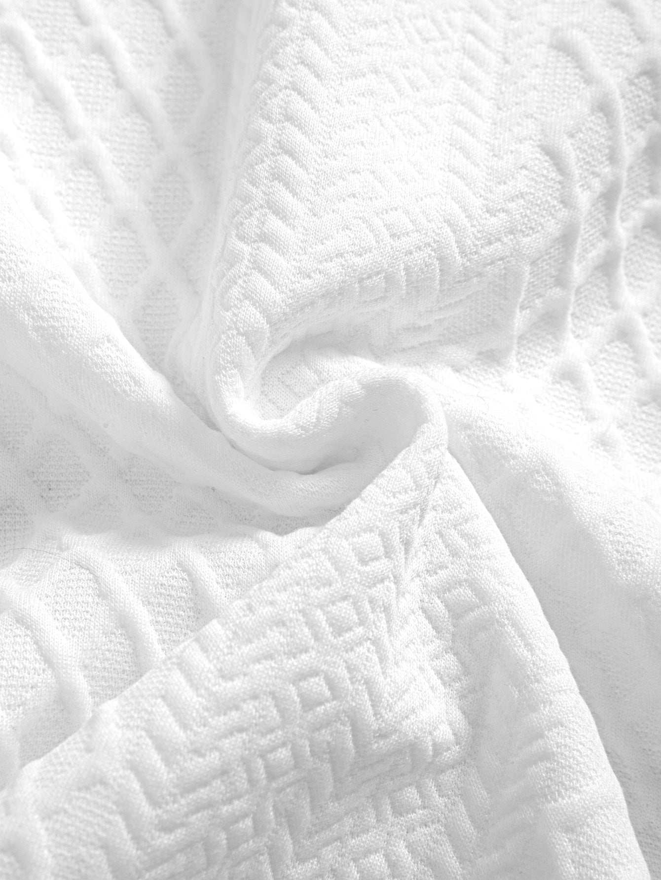 Edgardo® | Geometric Diamond Jacquard Polo & Shorts