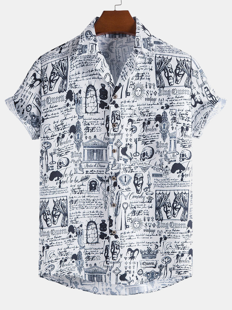 Ashur® | Funny Pattern Lapel Shirts