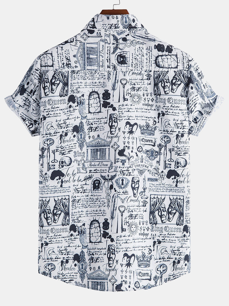 Ashur® | Funny Pattern Lapel Shirts