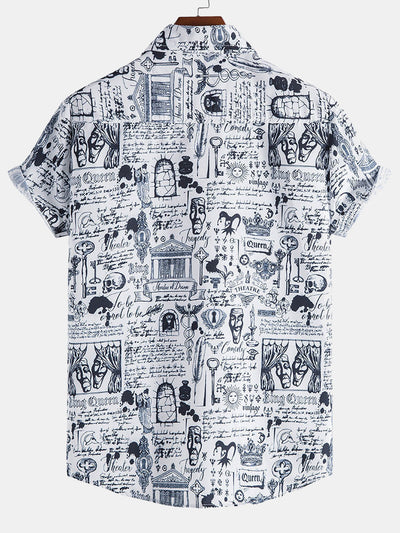 Ashur® | Funny Pattern Lapel Shirts