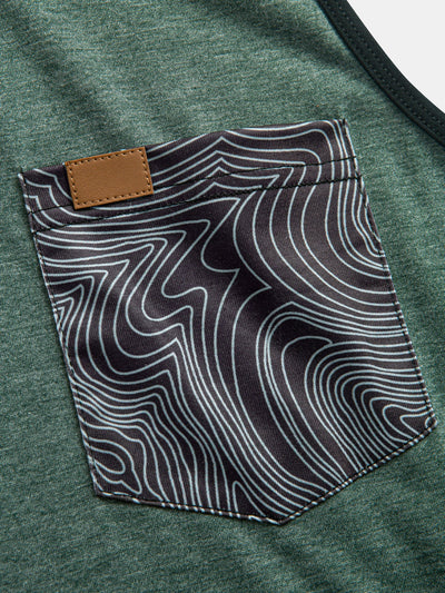Harold® | Tank Top With Wave Pattern Pocket