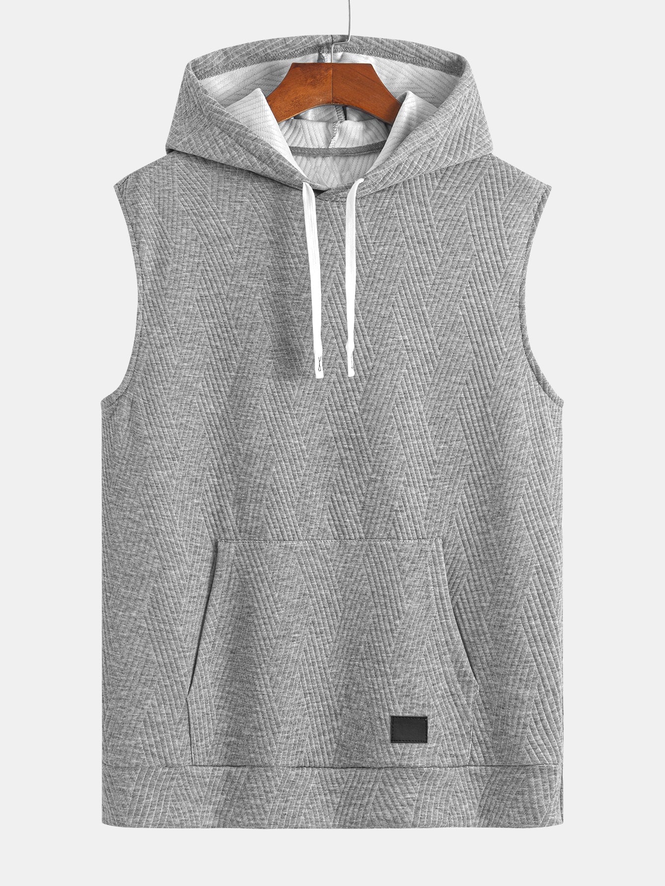 Raymond® | Striped Jacquard Sleeveless Hooded T-Shirt & Shorts