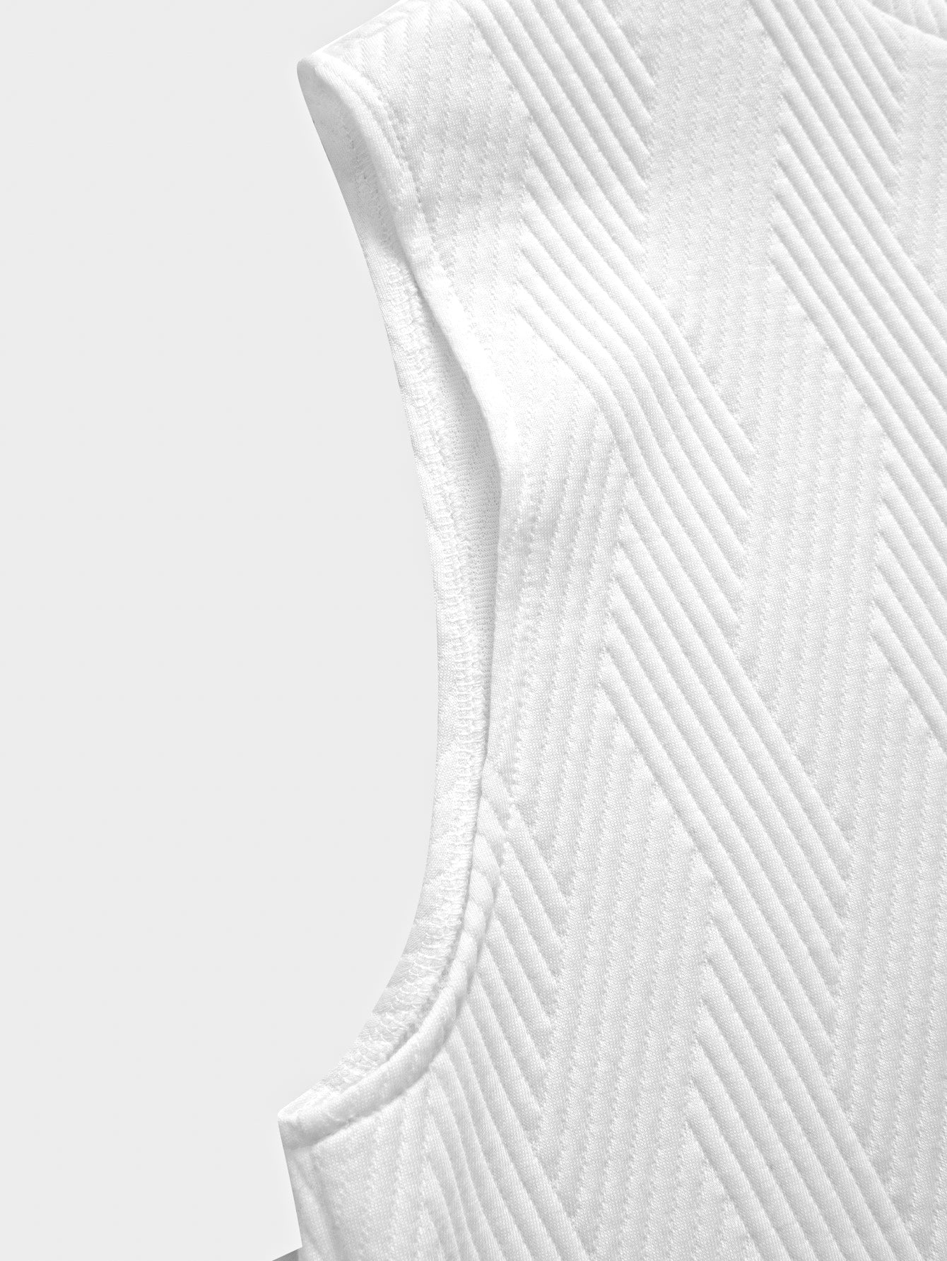 Chad® | Striped Jacquard Sleeveless Hooded T-Shirt & Shorts