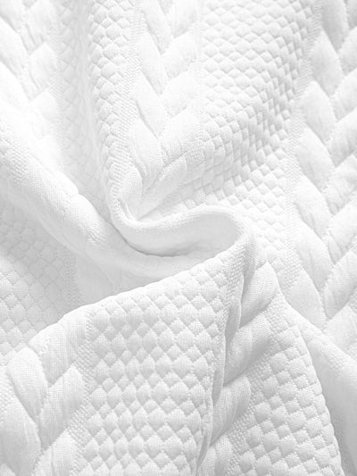 Aarón® | Twist Jacquard Arc Hem T-Shirt & Twist Jacquard Shorts