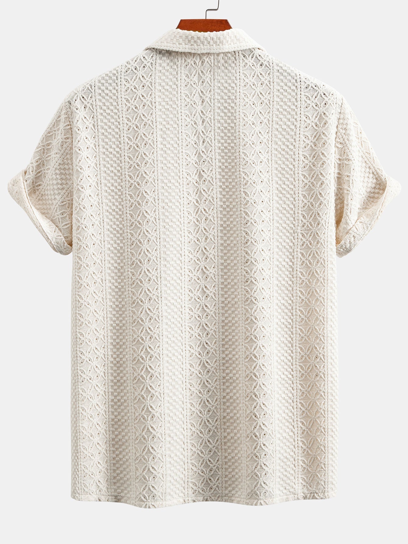 Joaquín® | Floral Checkerboard Jacquard Cuban Shirt & Straight Leg Linen Pants