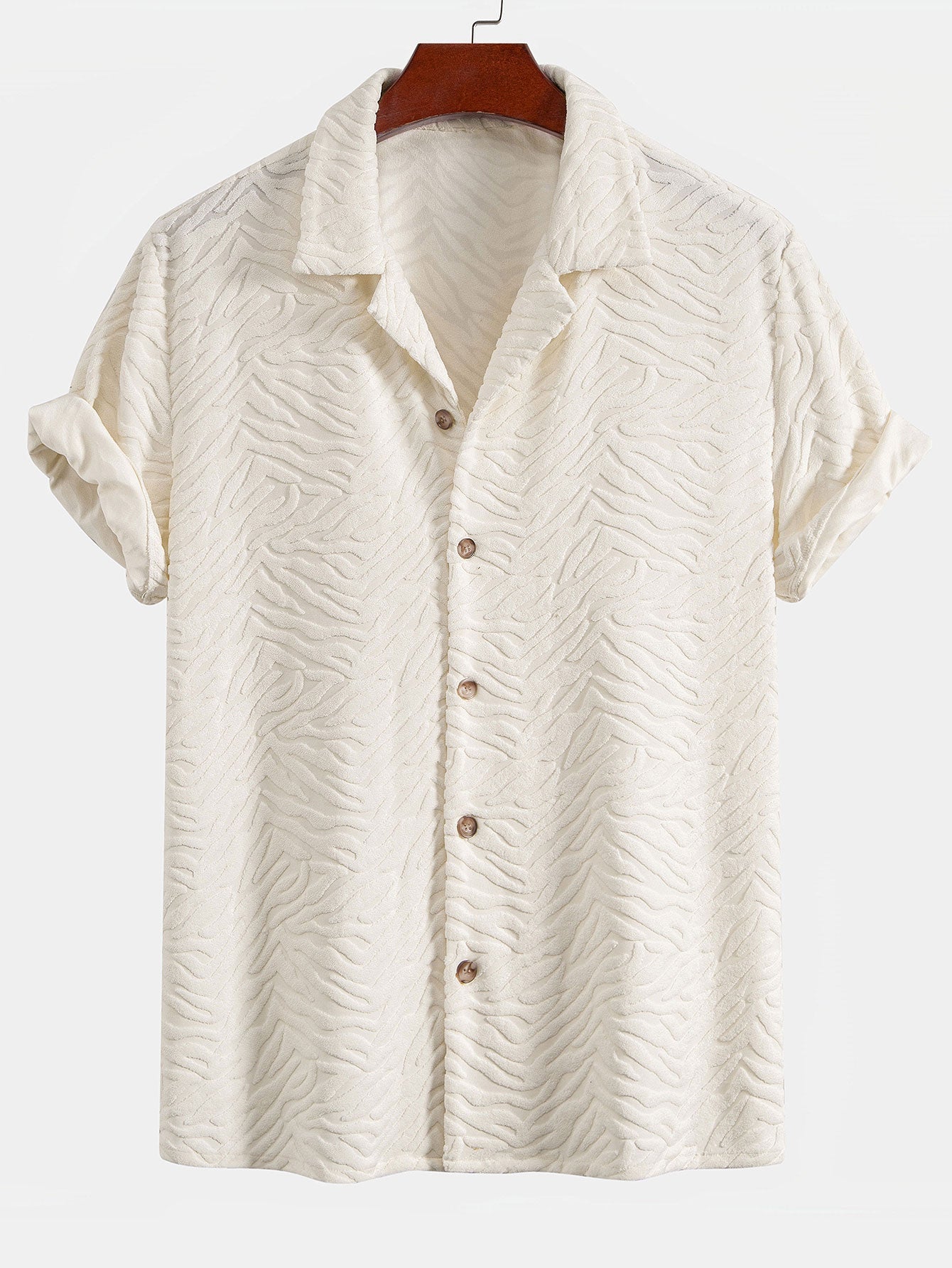 Alfredo® | Animal Texture Towel Cuban Shirt