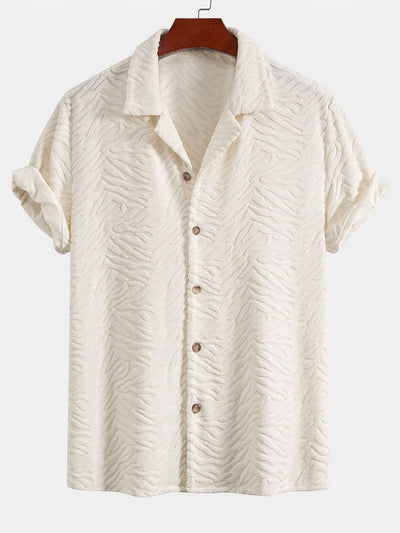 Alfredo® | Animal Texture Towel Cuban Shirt