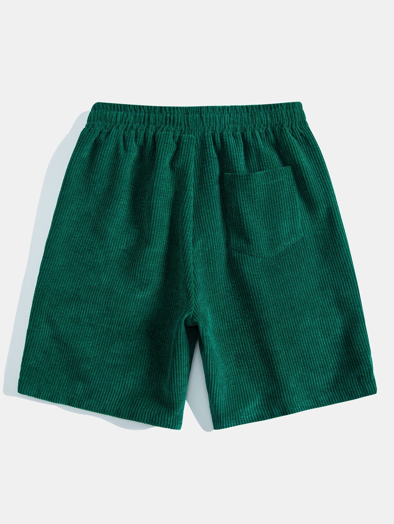 Erasto® | Chicago Basketball Bear Print Drop Shoulder Oversize T-Shirt & Drawstring Corduroy Shorts