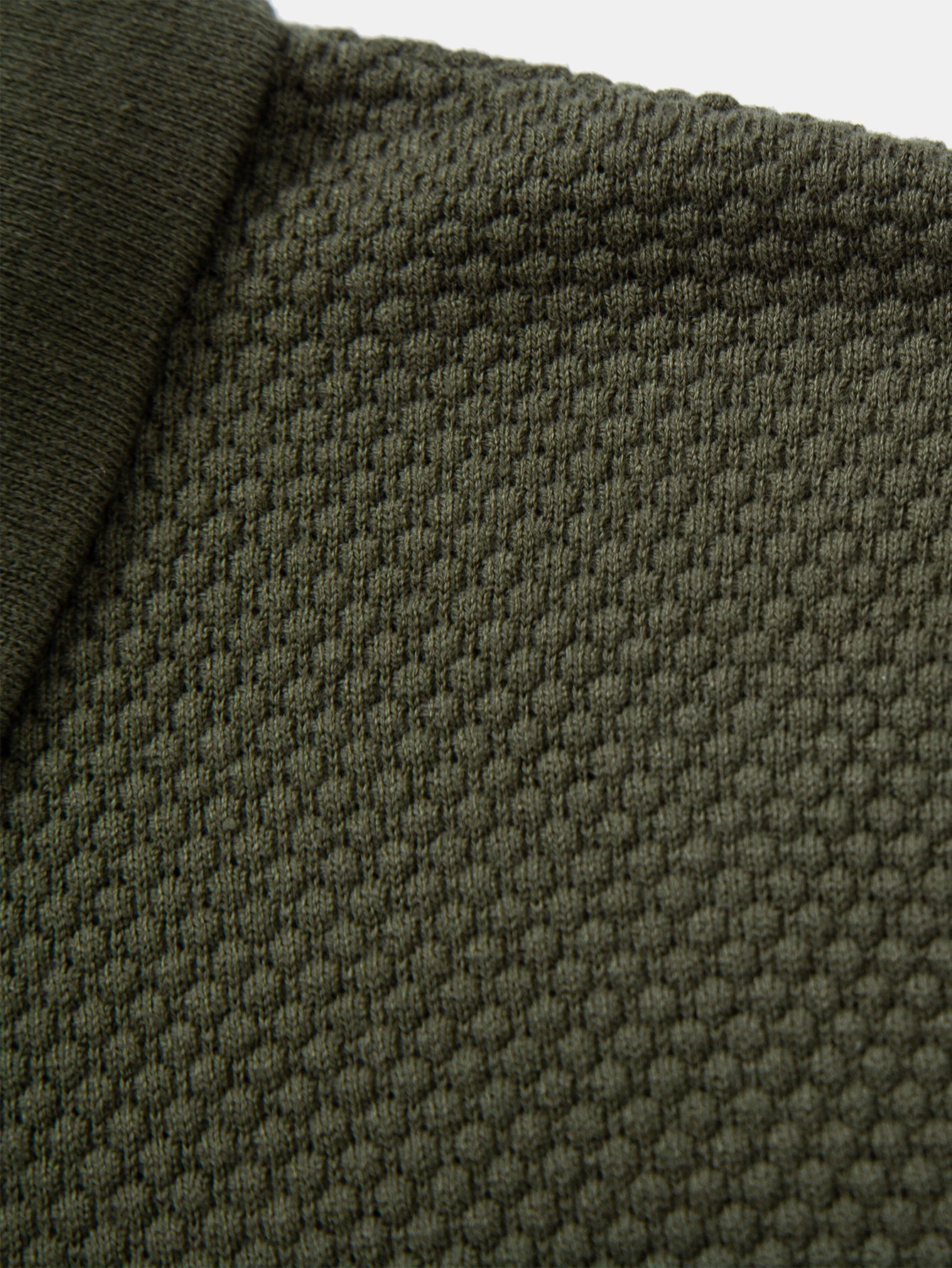 Benjamin | Pineapple Texture Knitted Polo Shirt