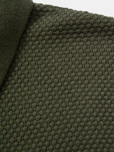 Benjamin | Pineapple Texture Knitted Polo Shirt