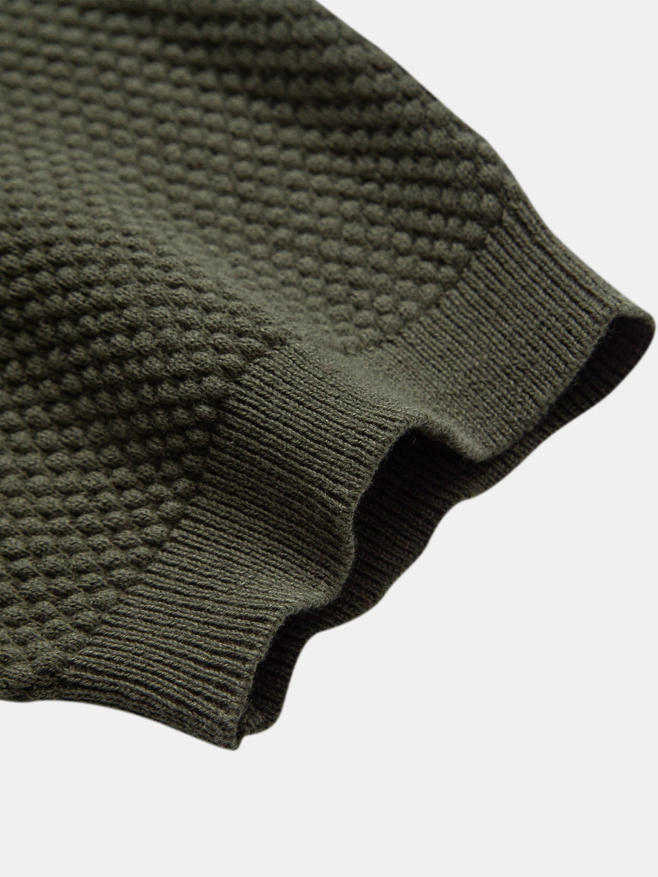 Benjamin | Pineapple Texture Knitted Polo Shirt