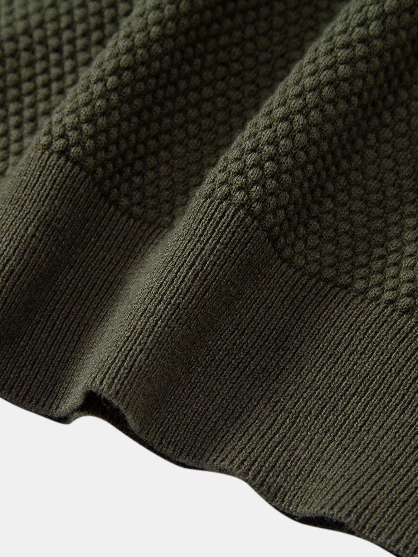 Benjamin | Pineapple Texture Knitted Polo Shirt