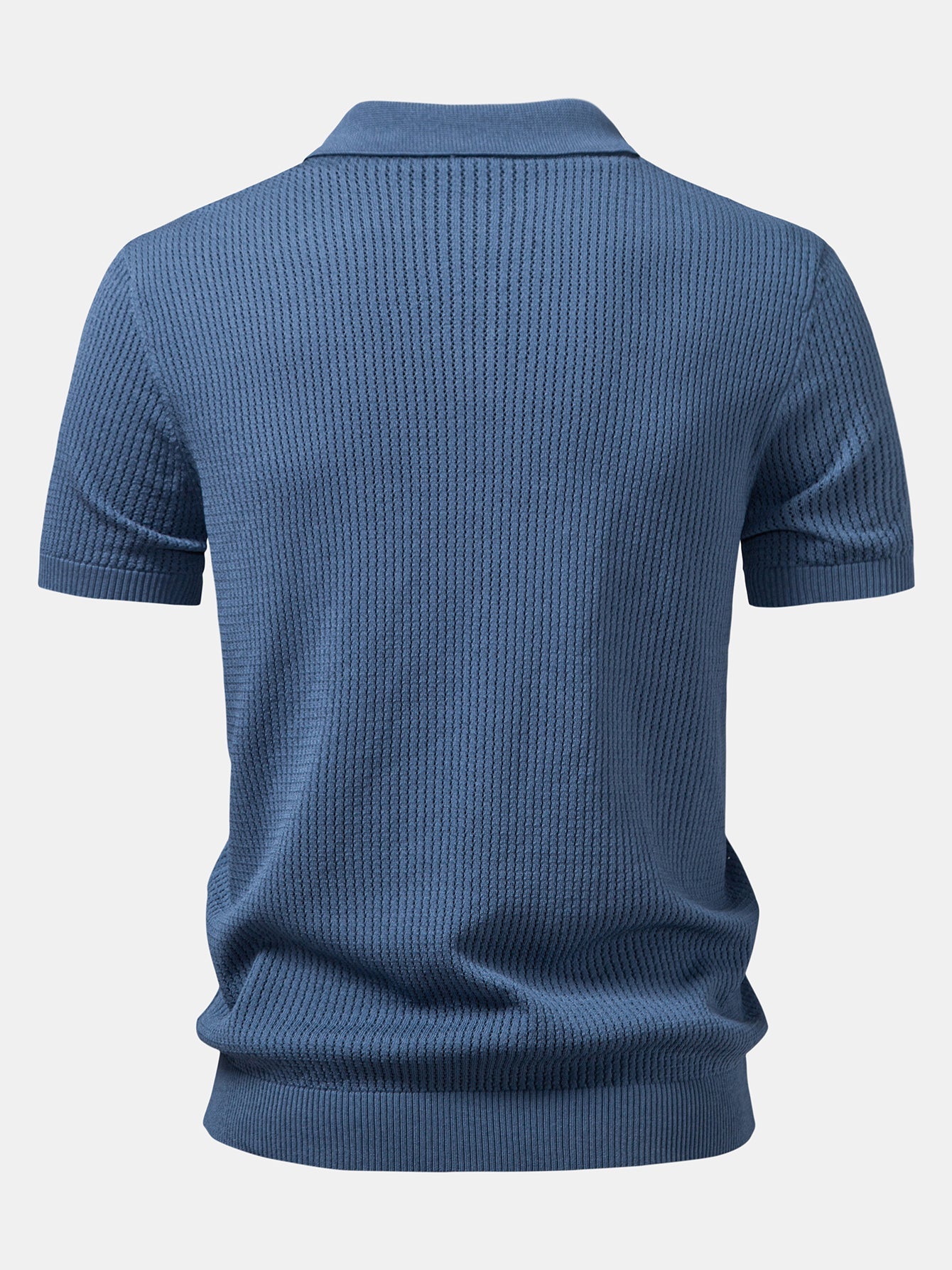 Ryan | Textured Crochet Knitted Polo Shirt