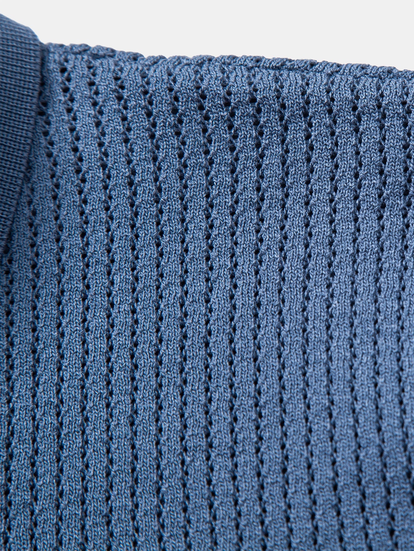 Ryan | Textured Crochet Knitted Polo Shirt