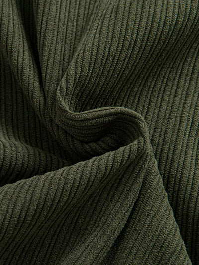 Kareem® | Long Sleeve Corduroy Pocket Button Up Shirt