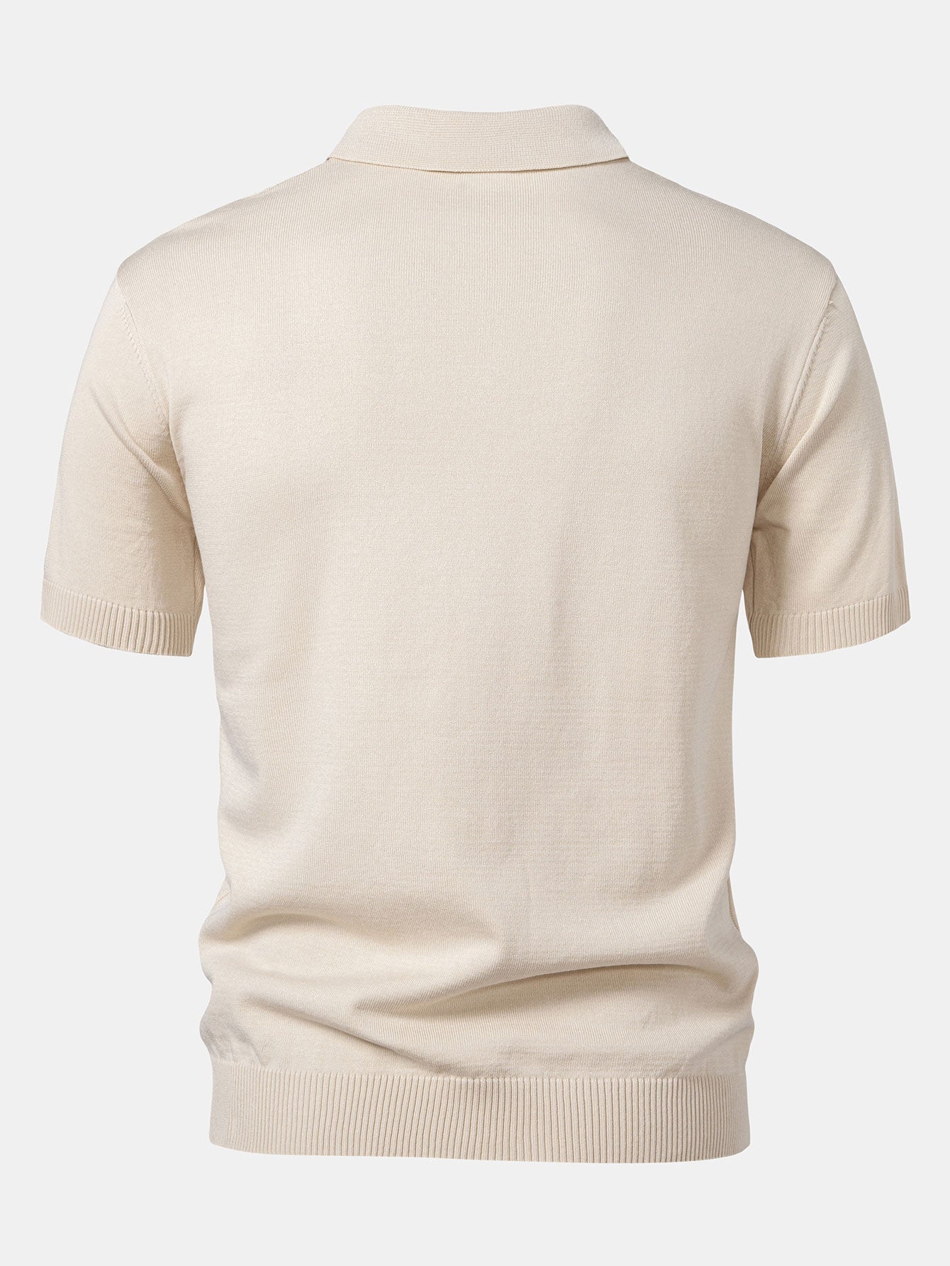 Landon | Stripe Knit Polo Shirt