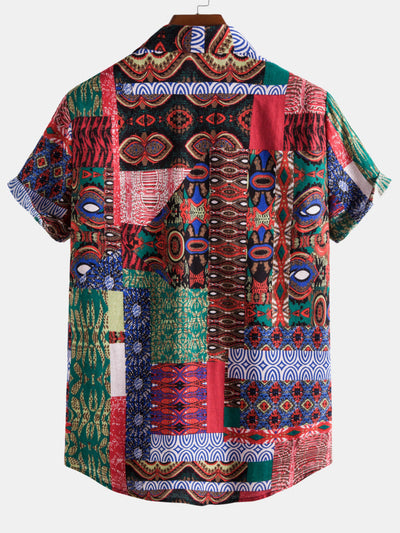 Alfonzo® | Ethnic Pattern Cotton Shirts
