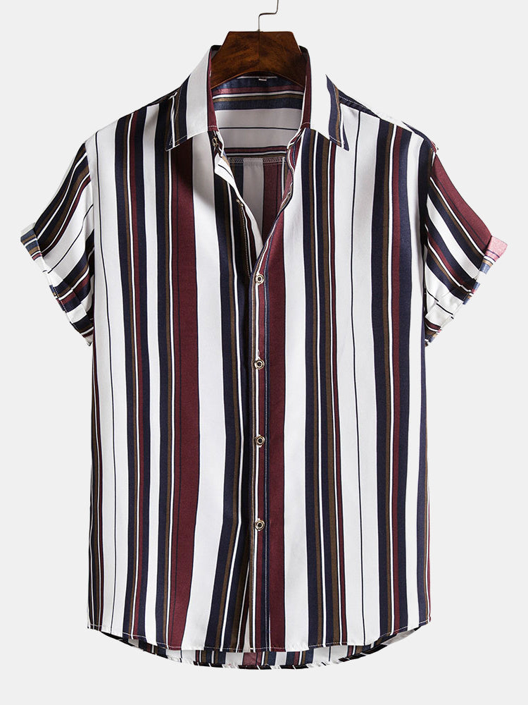 Argelino® | Irregular Wide Stripes Shirts
