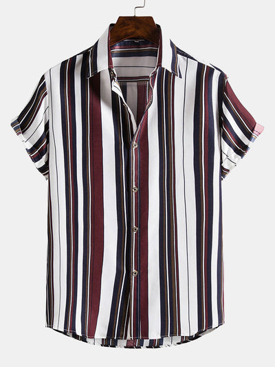 Argelino® | Irregular Wide Stripes Shirts