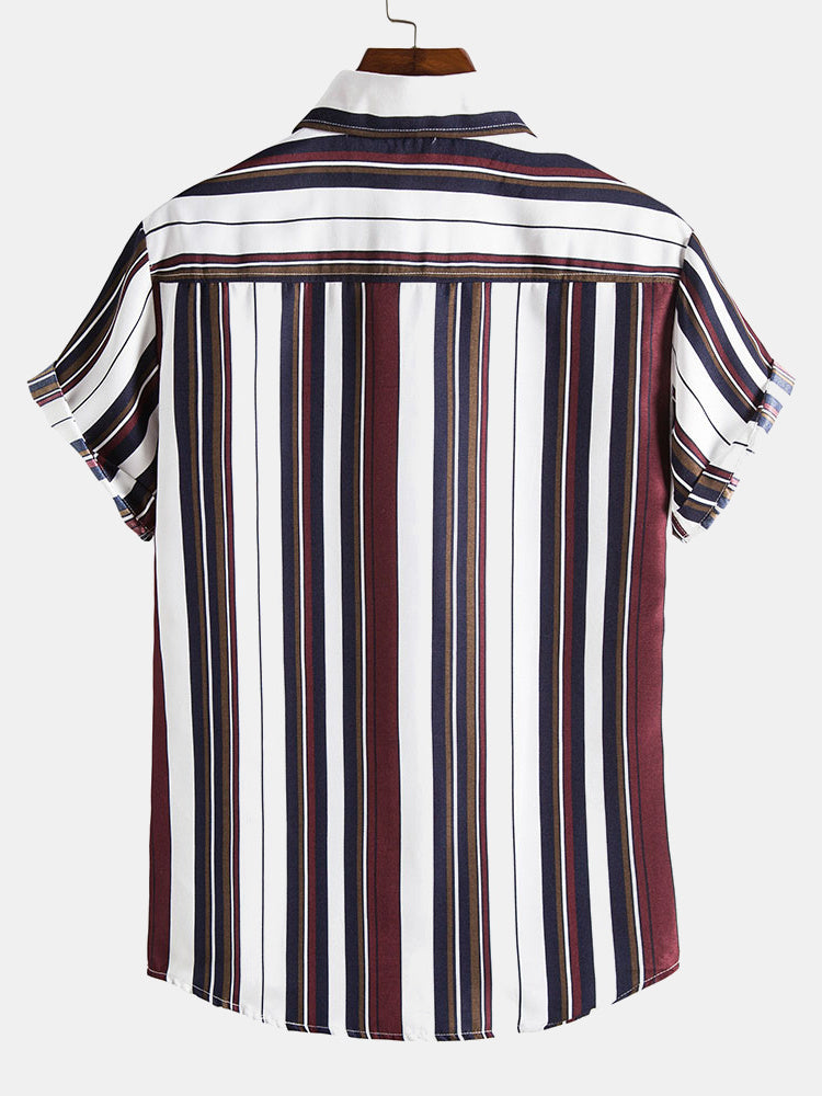 Argelino® | Irregular Wide Stripes Shirts