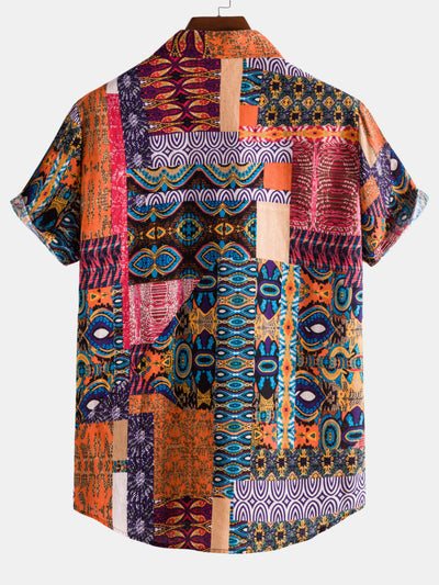 Alfonzo® | Ethnic Pattern Cotton Shirts