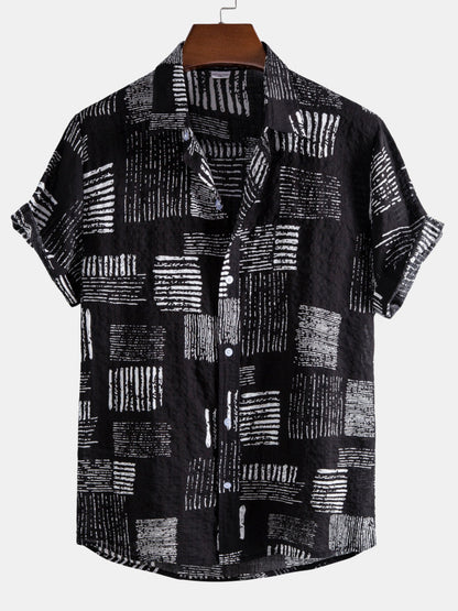 Carmelo® | Abstract Printing Lapel Shirts