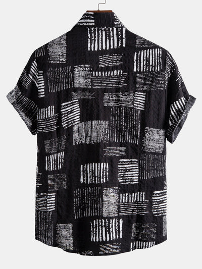 Carmelo® | Abstract Printing Lapel Shirts