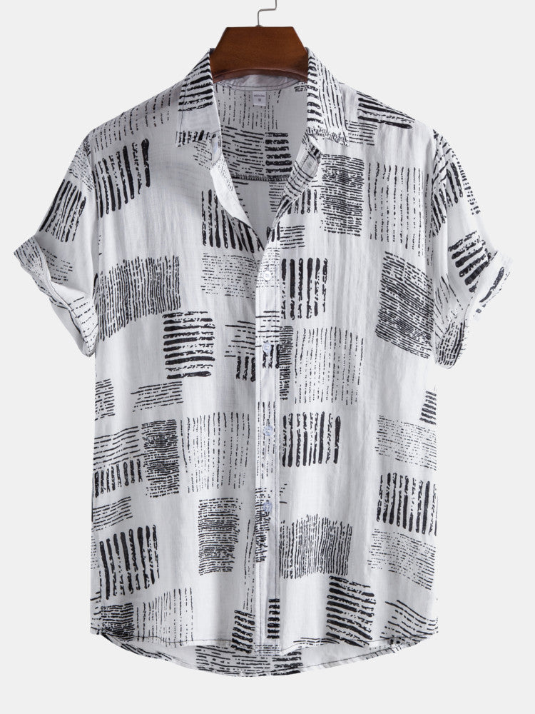 Agaton® | Abstract Printing Lapel Shirts