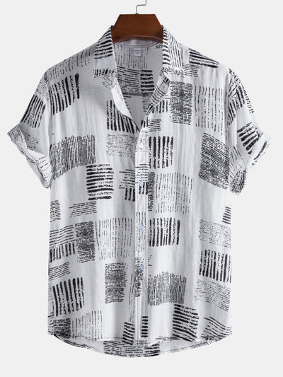 Agaton® | Abstract Printing Lapel Shirts
