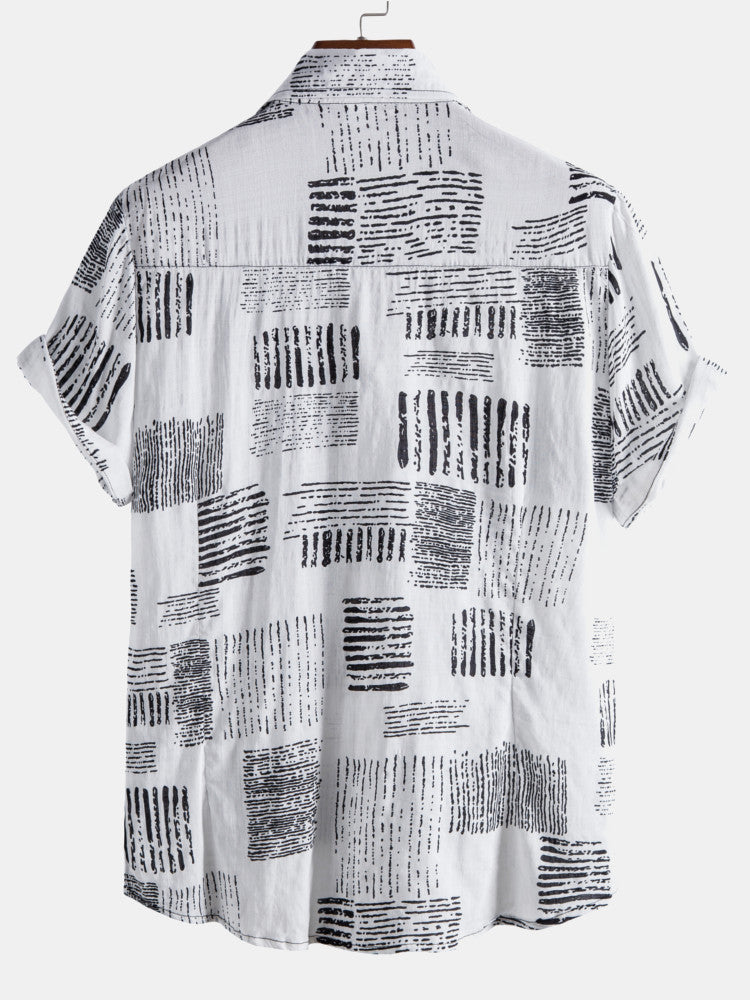 Carmelo® | Abstract Printing Lapel Shirts