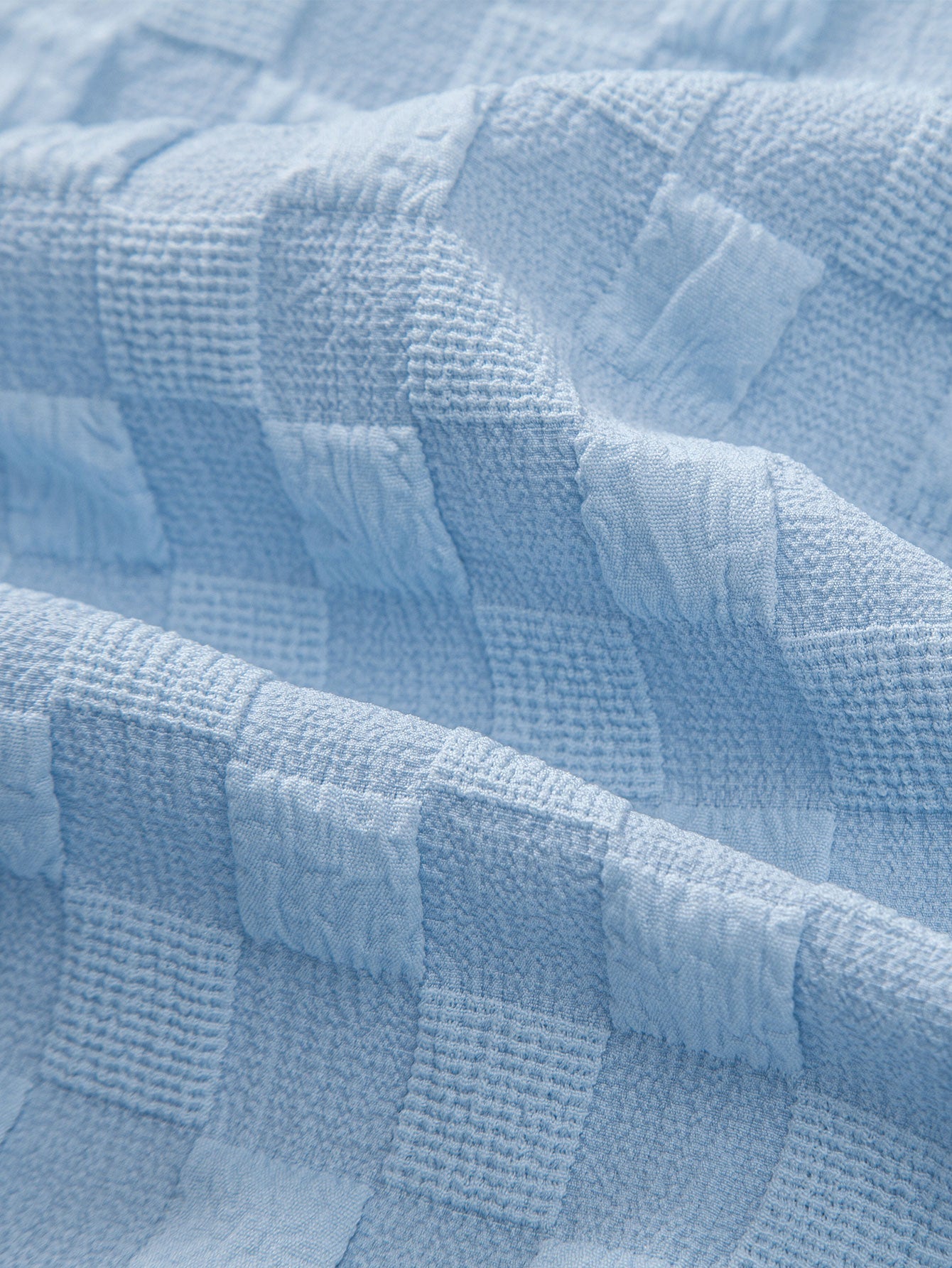 Jay® | Checkerboard Jacquard Stand Collar Shirt & Checkerboard Jacquard Shorts