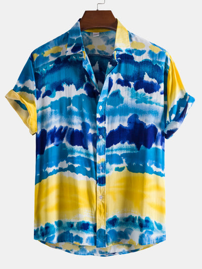 Artemy® | Ocean Print Lapel Shirts