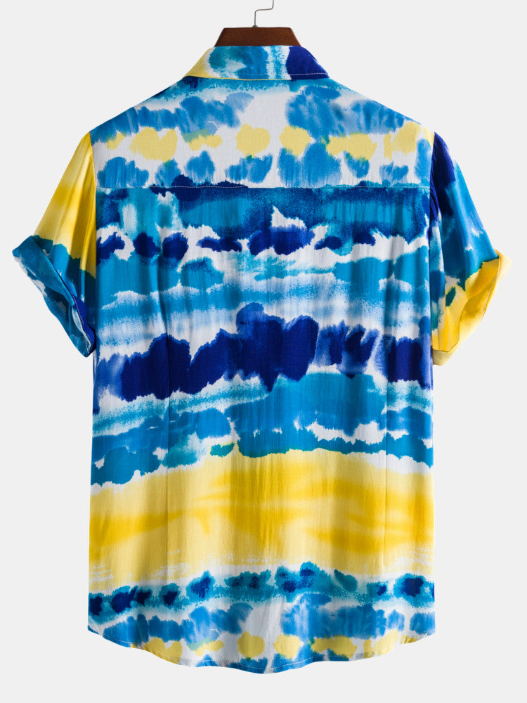Artemy® | Ocean Print Lapel Shirts