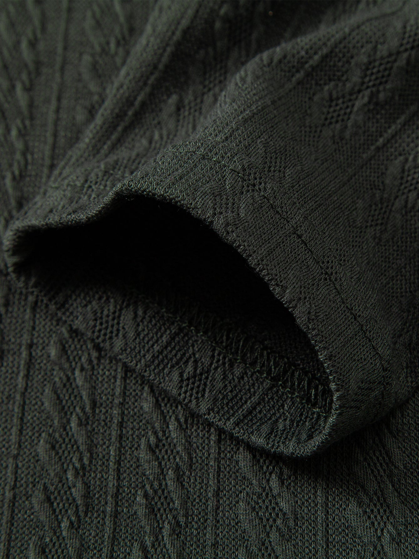 Ludovico® | Long Sleeve Twist Jacquard Polo Shirt