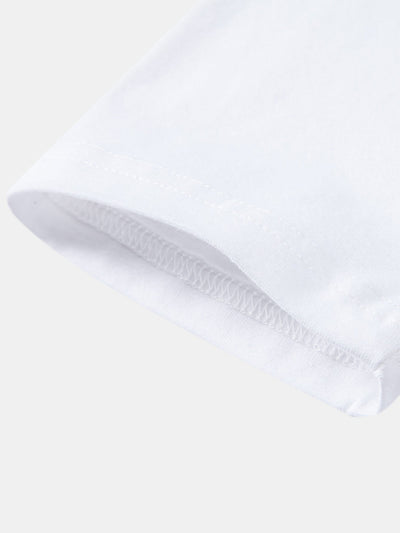 Liam | Solid Long Sleeve Cotton Polo Shirt