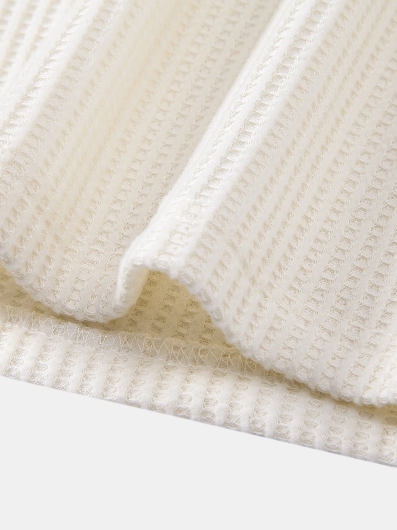 Zachary | Long Sleeved Knitted Waffle Polo Shirt