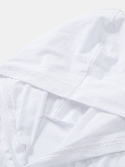 Lino® | Long Sleeved Cotton Hooded T-Shirt