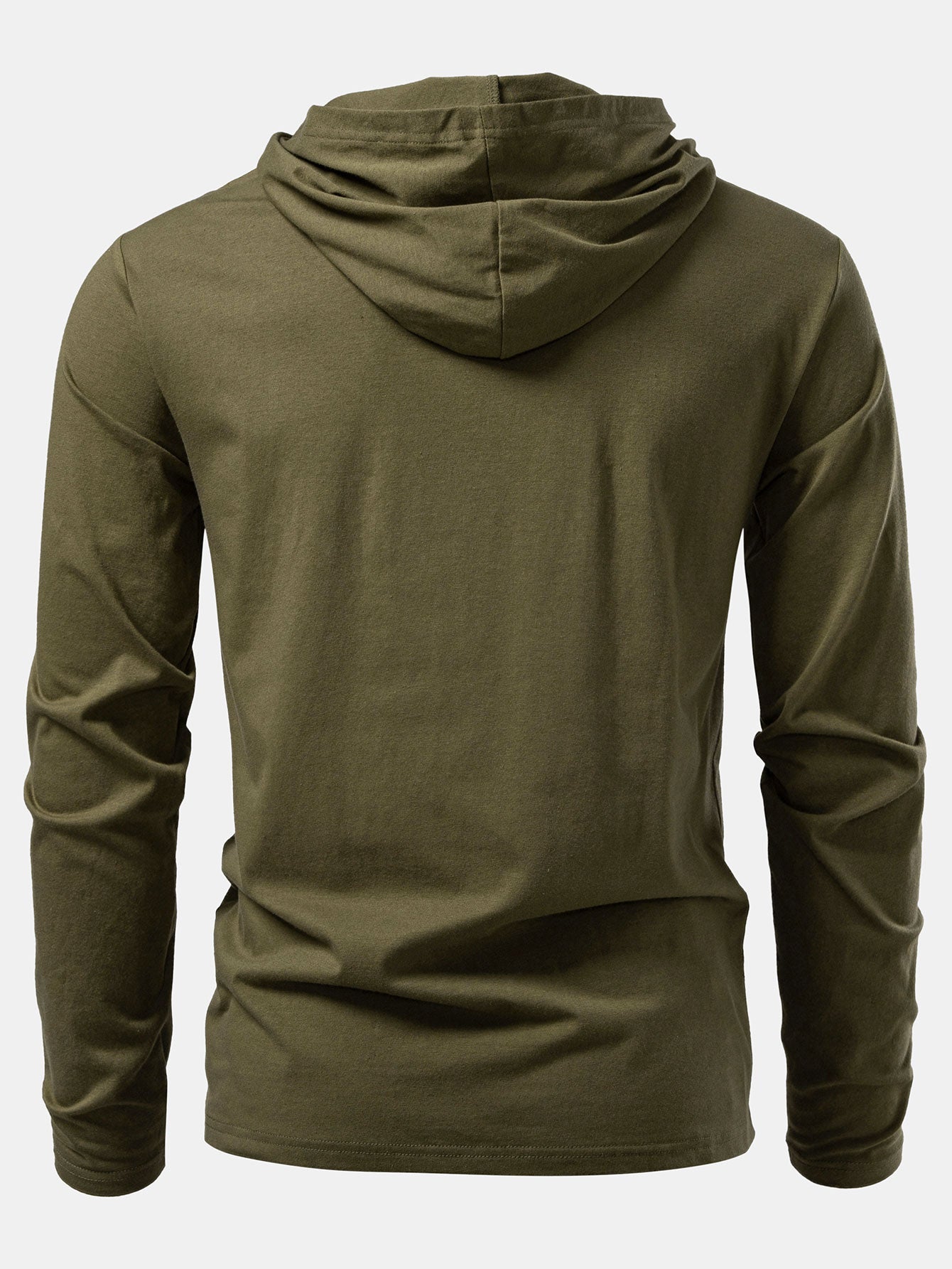 Lino® | Long Sleeved Cotton Hooded T-Shirt