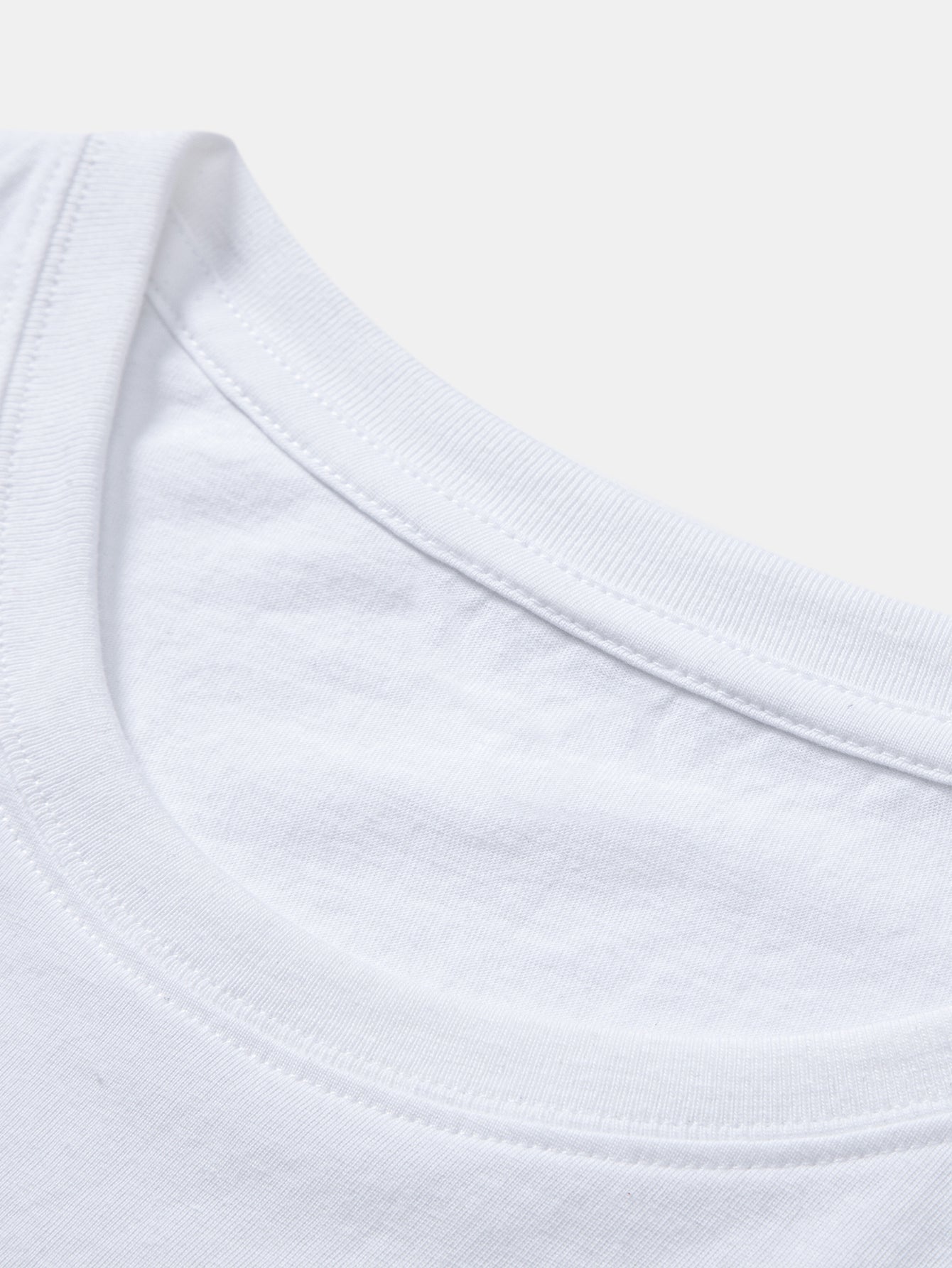 Mahmoud® | Basic Long Sleeve Cotton Arc Hem T-Shirt