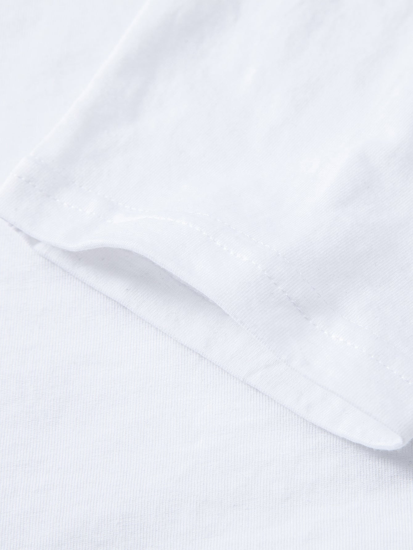 Mahmoud® | Basic Long Sleeve Cotton Arc Hem T-Shirt