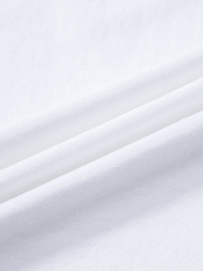 Mahmoud® | Basic Long Sleeve Cotton Arc Hem T-Shirt