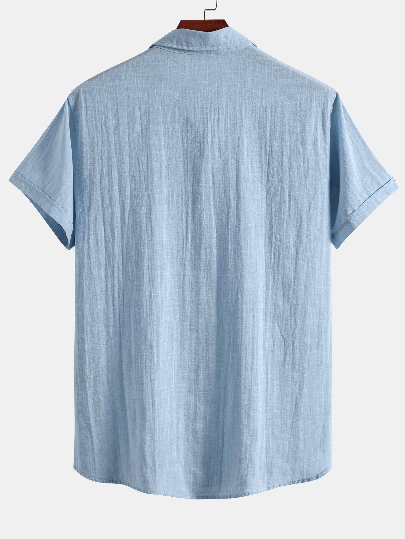 Aristides® | Short Sleeve Linen Look Polo Collar Shirt