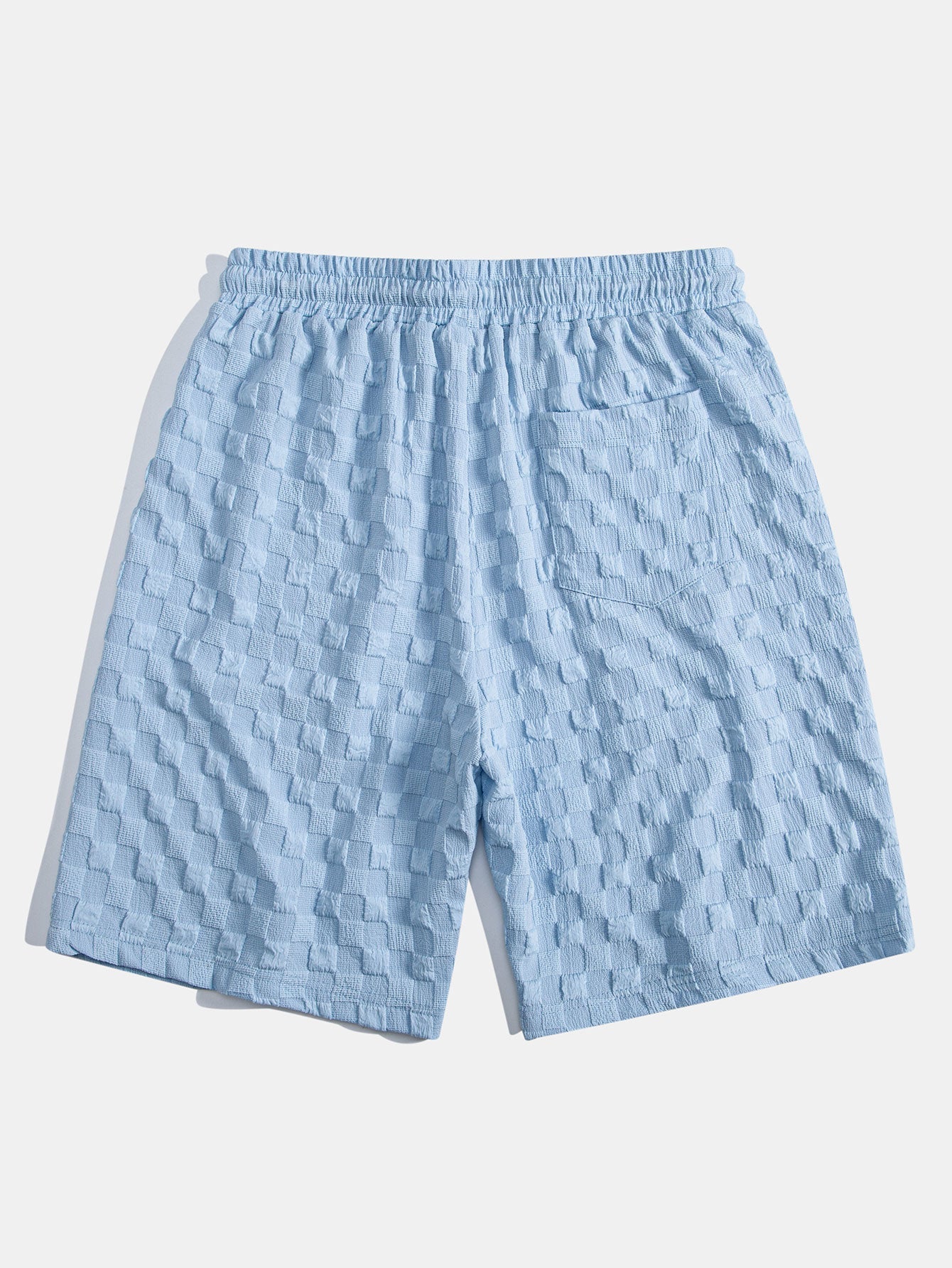 Jasper® | Checkerboard Jacquard Button Up Shirt & Drawstring Shorts