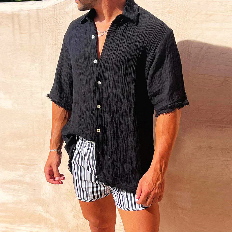 Venancio® | Stylish Ripped Shirt For Men