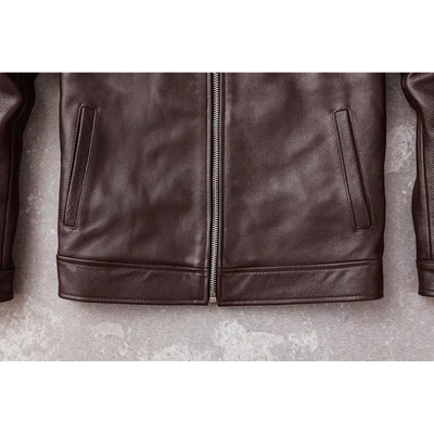 Teobaldo | Elegant men's leather jacket made of high-quality genuine leather - timeless and stylish