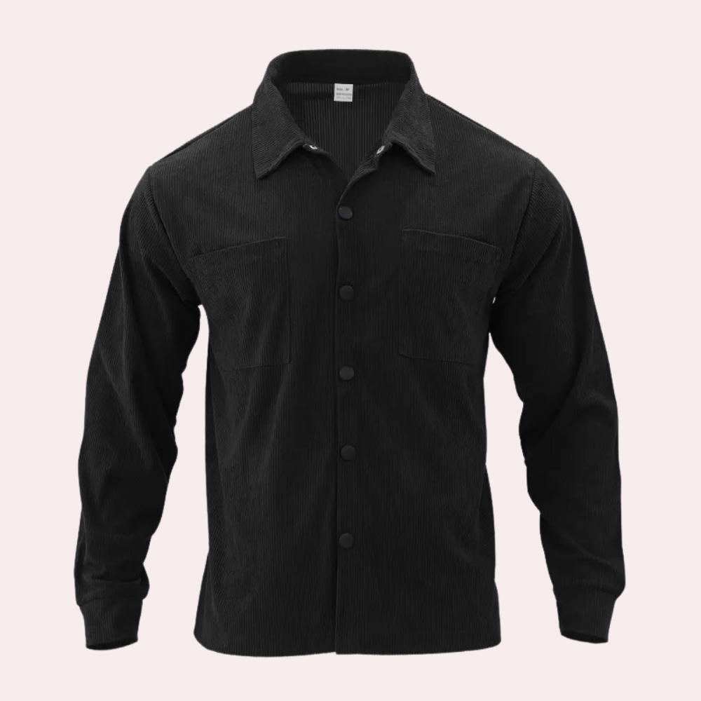 Ventura® | Robust long sleeve corduroy shirt for men